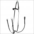 HORZE ADJUSTABLE HORSE HUNTING BREASTPLATE MARTINGALE BLUE PONY SIZE