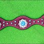 HILASON WESTERN LEATHER HORSE HEADSTALL BREAST COLLAR MAHOGANY TURQUOISE CONCHO