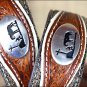 34 INCH WESTERN NOCONA MENS BELT COWBOY PRAYER CONCHO DARK CHOCOLATE