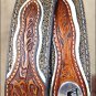 34 INCH WESTERN NOCONA MENS BELT COWBOY PRAYER CONCHO DARK CHOCOLATE