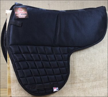 TA566F- HILASON GEL ENGLISH REGULAR AND TREELESS SADDLE PAD W/ ANTI-SLIP