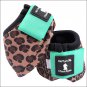 6 PACK CLASSIC EQUINE FRONT REAR SPORTS NO TURN BELL BOOTS LEGACY HORSE CHEETAH
