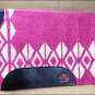 PINK WHITE HILASON WESTERN NEW ZEALAND WOOL SADDLE BLANKET HORSE RODEO