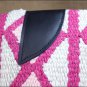PINK WHITE HILASON WESTERN NEW ZEALAND WOOL SADDLE BLANKET HORSE RODEO