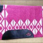 PINK WHITE HILASON WESTERN NEW ZEALAND WOOL SADDLE BLANKET HORSE RODEO