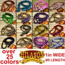 NEW Braided Poly Barrel Racing Contest Reins Flat W/Easy Grip Knots 1" X 8ft.