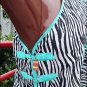 74" HILASON UV PROTECT AIRFLOW MESH HORSE FLY SHEET W/ BELLY STRAP ZEBRA