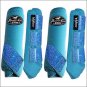 LARGE PROFESSIONAL CHOICE SPORTS MEDICINE HORSE LEG 4 BOOTS TURQUOISE GLITTER