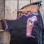 CH807F- HILASON BULL RIDING SOFT SMOOTH LEATHER PRO RODEO WESTERN CHAPS BLACK