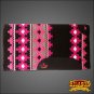 FE366-F HILASON WESTERN NEW ZEALAND WOOL HORSE SADDLE BLANKET BLACK HOT PINK