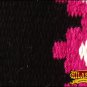 FE366-F HILASON WESTERN NEW ZEALAND WOOL HORSE SADDLE BLANKET BLACK HOT PINK