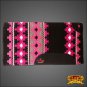 FE366-F HILASON WESTERN NEW ZEALAND WOOL HORSE SADDLE BLANKET BLACK HOT PINK