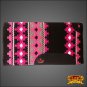 FE366-F HILASON WESTERN NEW ZEALAND WOOL HORSE SADDLE BLANKET BLACK HOT PINK