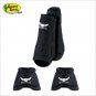 LARGE BLACK RELENTLESS TREVOR BRAZILE HORSE 2 FRONT LEG SPORT 2 BELL BOOT SET