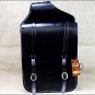 109F HILASON WESTERN HEAVY DUTY LEATHER COWBOY TRAIL RIDE HORSE SADDLE BAG BLACK