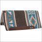 32" X 34" CLASSIC EQUINE ESP WOOL FOAM DURABLE HORSE SADDLE TOP PAD TURQUOISE