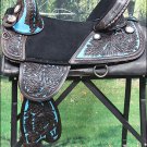 TW101DBTQ-F HILASON BROWN TREELESS WESTERN TRAIL BARREL RACING SADDLE 17"