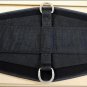 NEW SHARKSKIN NEOPRENE HORSE CINCH ROPER GIRTH STAINLESS STEEL HARDWARE BLACK