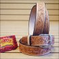 WESTERN TOUGH WORKING LEATHER MEN'S WORK HAND CARVED MADE GUN HOLSTER BELT