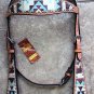 HILASON WESTERN LEATHER HORSE BRIDLE HEADSTALL BREAST COLLAR AZTEC PAINTED