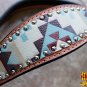 HILASON WESTERN LEATHER HORSE BRIDLE HEADSTALL BREAST COLLAR AZTEC PAINTED