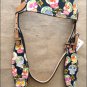 T63 WESTERN LEATHER HORSE HEADSTALL BRIDLE BREAST COLLAR SET FUN PRINT