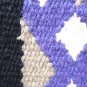 FEP278 HILASON WESTERN NEW ZEALAND WOOL HORSE SADDLE BLANKET BLACK PURPLE WHITE
