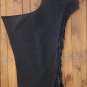 BLACK HILASON FULL GRAIN LEATHER SHOTGUN WORK CHAPS ZIPPERED