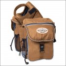 BROWN WEAVER WESTERN HORSE SADDLE HORN 600D POLYESTER TRAIL GEAR POMMEL BAGS