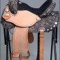 TT316BKRO-F HILASON FLEX-TREE BARREL RACING TRAIL PLEASURE WESTERN SADDLE 17"