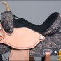 TT316BKRO-F HILASON FLEX-TREE BARREL RACING TRAIL PLEASURE WESTERN SADDLE 17"
