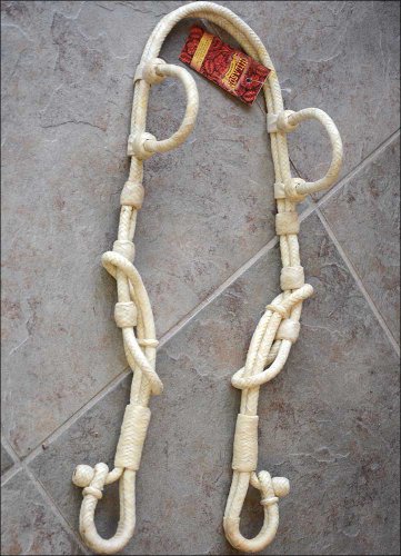 Hilason Western Horse Two Ear Rawhide Bridle Headstall BH242STR