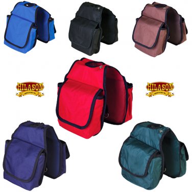 HILASON WESTERN TACK HORSE VELCRO POCKETS HORN BAG