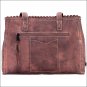 AMERICAN WEST LEATHER FLOWER CHILD LADIES SHOPPER TOTE SHOULDER HAND BAG PURSE