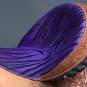 OS103NS-F WESTERN LEATHER BARREL RACING TRAIL PLEASURE SADDLE PURPLE ZEBRA 15