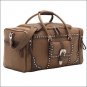 AMERICAN WEST BANDANA LAKE TAHOE LUGGAGE TRAVEL BAG CHESTNUT BROWN LEATHER