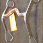 METALAB STAINLESS STEEL CURB HORSE BIT MEDIUM PORT COPPER MOUTH BY PARTRADE