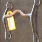 METALAB STAINLESS STEEL CURB HORSE BIT MEDIUM PORT COPPER MOUTH BY PARTRADE