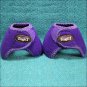 SMALL TOUGH 1 NO TURN QUICK WRAP VENTED NEOPRENE HORSE BELL BOOTS PURPLE