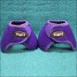 SMALL TOUGH 1 NO TURN QUICK WRAP VENTED NEOPRENE HORSE BELL BOOTS PURPLE
