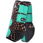 LARGE CLASSIC EQUINE LEGACY SYSTEM HORSE LEG NEOPRENE HIND BOOTS CHEETAH MINT