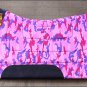 PINK CAMO HILASON HORSE SQUARE SADDLEBACK CONTOURED CUT SADDLE PAD FELT BOTTOM