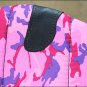 PINK CAMO HILASON HORSE SQUARE SADDLEBACK CONTOURED CUT SADDLE PAD FELT BOTTOM