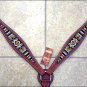 HILASON WESTERN LEATHER HORSE BRIDLE HEADSTALL BREAST COLLAR MAHOGANY BEADED