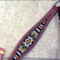 HILASON WESTERN LEATHER HORSE BRIDLE HEADSTALL BREAST COLLAR MAHOGANY BEADED