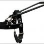 GH100-F HILASON BLACK PADDED GENUINE LEATHER X LARGE GUIDE DOG HARNESS W/ HANDLE
