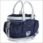 BLUE HORZE HORSE GROOMING KIT TOTE BAG 600D WATER RESISTANT DETACHABLE STRAP