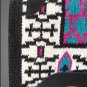 FE159-F HILASON WESTERN NEW ZEALAND WOOL HORSE SADDLE BLANKET WHITE BLACK PINK