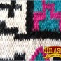 FE159-F HILASON WESTERN NEW ZEALAND WOOL HORSE SADDLE BLANKET WHITE BLACK PINK