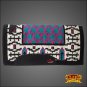 FE159-F HILASON WESTERN NEW ZEALAND WOOL HORSE SADDLE BLANKET WHITE BLACK PINK